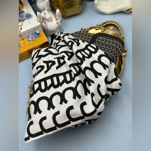 🆕 MARC JACOBS 🧿 NWT The Monogram J Marc Chain Satchel Shoulder Bag, Navy - Picture 15 of 15